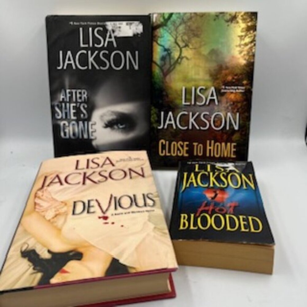 Lisa‎ Jackson Novels Set Of 4 Hardback Books